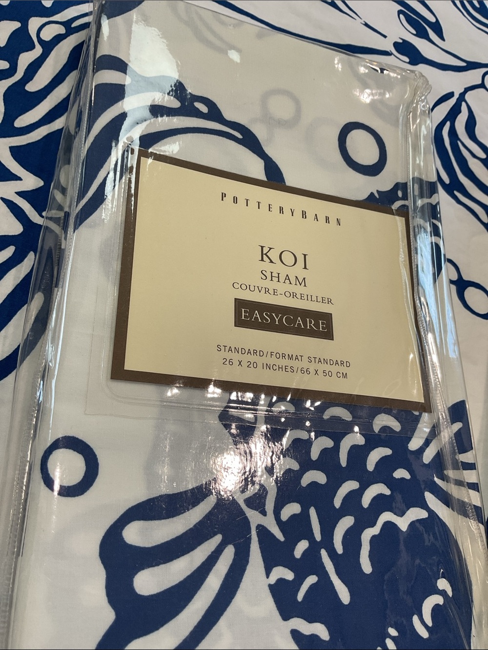 Pottery Barn duvet/sham set “Koi in Pond” or “KOI” - Picture 6 of 8